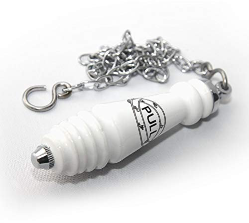 Ceramic Cistern Pull & Chain in Chrome