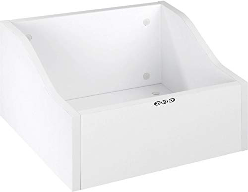 Zomo VS-Box 100/1 Vinyl Aufbewahrungsbox - 360 x 335 x 260 mm - Weiß - MDF Holz - Regal für Schallplatten bis 120 LPs
