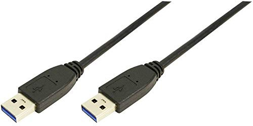 LogiLink CU0039 USB 3.0 A-Type Male to Male Cable, 2 Meter Length, 2 Meter Length