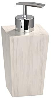 Wenko 20068100 Seifenspender Milos - Polyresin, 7.1 x 16 x 6.9 cm, 225 ml, grau