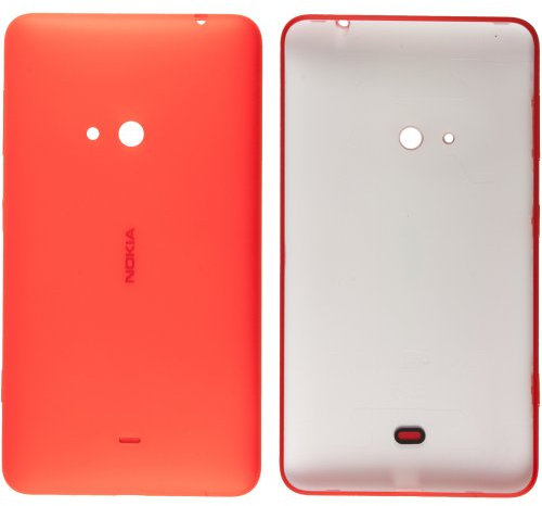 Original Nokia Akkudeckel für Nokia Lumia 625 - orange (Akkufachdeckel, Batterieabdeckung, Rückseite, Back-Cover) - 8003075 // mit Seitentasten