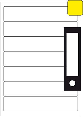 70 Etiketten / 10 Blatt DIN A4 / Größe: 192x39 / Ordner-Rückenschilder