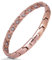 Smarter LifeStyle Elegantes Frauen Magnetisches Therapie-Armband Aus Titan Schmerzlinderung Für Arthritis Und Karpaltunnelsyndrom Roségold