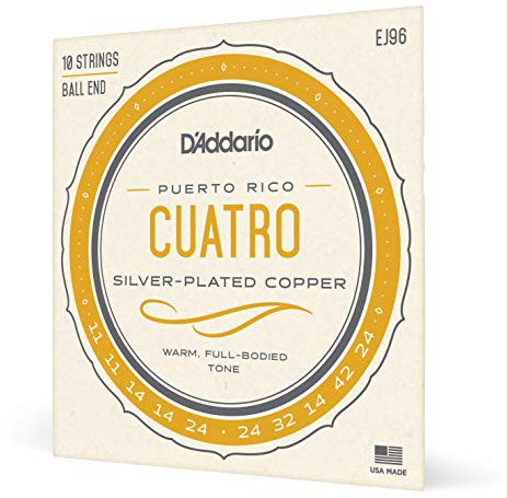D'Addario EJ96 - Corde per cuatro portoricano