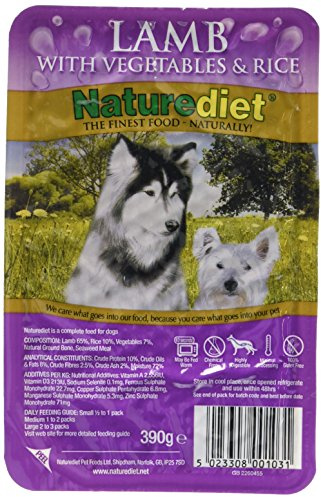 Naturediet Lamb with Vegetable & Rice 18 x 390g 7020g