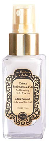 La Sultane de Saba Paris - Gold Face Cream - Moisturizer with 23k Gold, Hyaluronic Acid, Caviar & Pearl Extract - Luxury Wrinkle Repair & Firming Treatment - Cedar Patchouli, Paraben-Free - 50ml