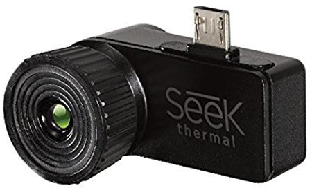 Seek Thermal Compact XR Extended Range High Resolution Thermal Imaging Camera with Micro USB Connector and Protective Waterproof Case for Android Devices, Black