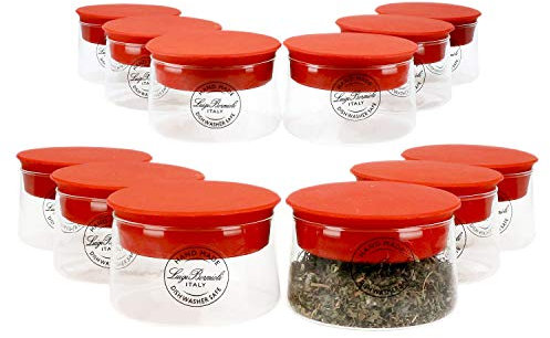 Luigi Bormioli Omnia September Pot 0,25 l, Cap, Silikon, Kunststoff, 12 Stück, transparent