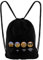 Hanessa Jutebeutel WiFi Lachendes Gesicht in schwarz Emoticon Emoticons Lachendes Gesicht Smilie Motiv Aufdruck Sportbeutel Tüte Rucksack Beutel Tasche Gym Bag Gymsack Hipster Fashion Sport-Tasche