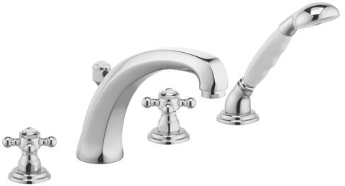 Kludi Adlon 515244520 4-Loch Wannenfüll- und Brausearmatur