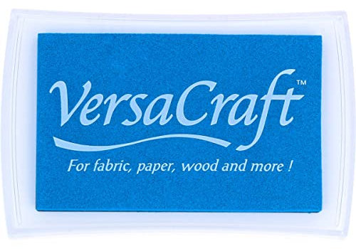 Tsukineko VersaCraft Stempelkissen, Synthetic Material, blau, 9.9 x 6.6 x 1.8 cm