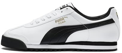 PUMA Herren Roma Sneaker, weiß/schwarz, 46 EU