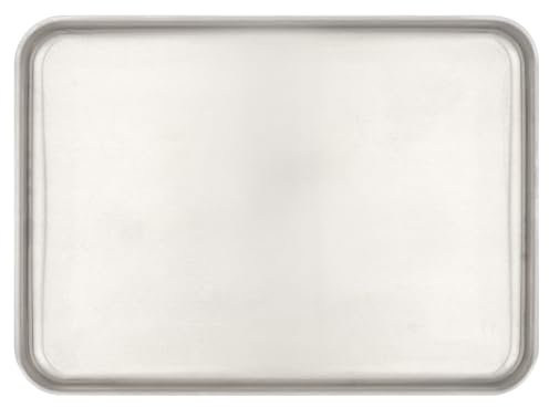 Samuel Groves 16 Professional Aluminium Shallow Roaster – Made in England - 42 x 31 x 4cm – Non-Toxic, Natural Uncoated Aluminium Roasting Tin – Bakewell Pan (Shallow Roasting Tray, 16)