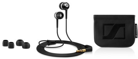 Sennheiser CX 300-II - Auriculares de precisión (1,2 m de longitud de cable, clavija de 2,5 mm, funda transportadora, set de adaptadores para el oído S/M/L) color negro