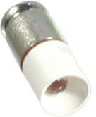 S+H Single-LED T1 3/4 6,3x16mm MG 12-14 Volt AC/DC weiß mit Einweggleichrichter