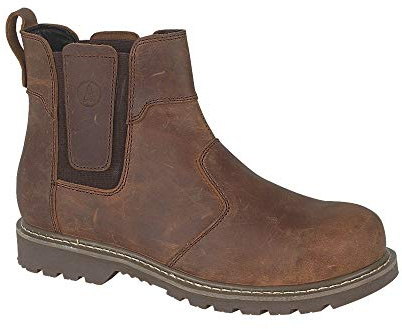 Amblers Abingdon Casual Chelsea Boot - Brown Crazy Horse - Mens Size 9 UK