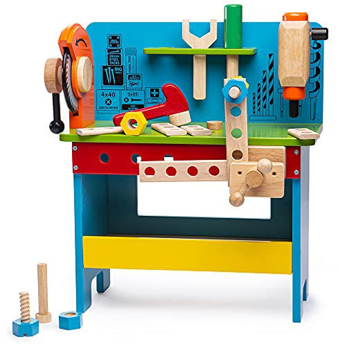Bigjigs Toys Wooden Powertools Workbench