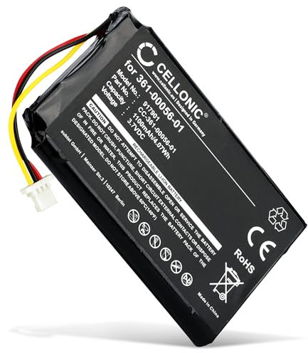 CELLONIC, Akku Navi kompatibel mit Garmin nüvi 65LMT, Nüvi 42, Nüvi 2689 (1100mAh, 3.7V) Ersatzakku 361-00056-01