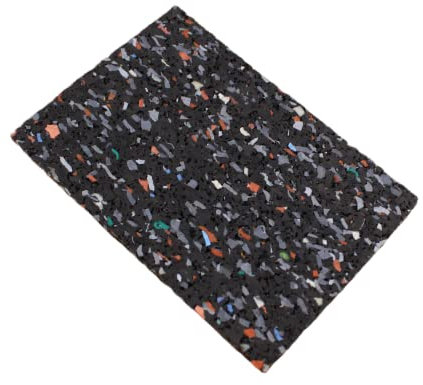 Isopat 90x60 mm Stärke 3 mm Menge 50 Stück Unterlage für Unterkonstruktion Terrassenpad Gummigranulat Terrassenbau Terrassen Dielen Bautenschutzmatte MADE IN GERMANY