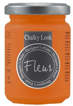 FLEUR DESIGNER'S PAINT | Pittura ad Acqua, Effetto Gesso Naturale, Extra Opaca, Fleur Chalky F31, Colore Tropical Sunset, Made in Italy, Formato da 130 ml