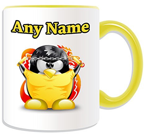 Bruce Lee Tasse (Pinguin-Geschichte), personalisierbar, Geschenk