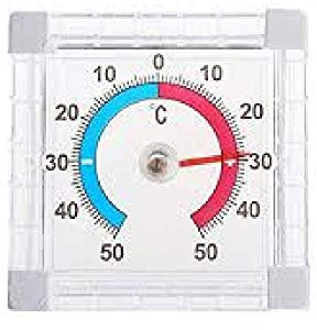 Window Thermometer indoor outdoor use self adhesive by SupaGarden