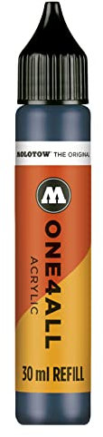 Molotow ONE4ALL Refill Acryl, Farbe 027 petrol 30 ml, Nachfülltinte für Permanentmarker