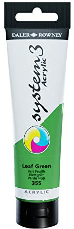 Daler-Rowney System 3-150 ml Tube Acrylfarbe, Leaf, grün