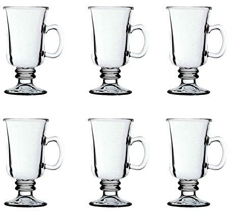 Irish Coffee Glasses, 225ml Set of 6.