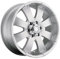 Ultra Wheel 243S Mako Silberrad mit lackierter Oberfläche (16 x 8 Zoll / 6 x 139 mm, 10 mm Offset)