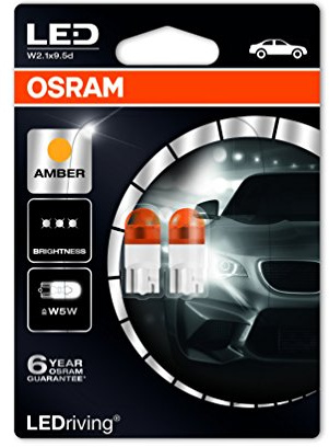 OSRAM 2825YE-02B LEDriving LED Retrofit Amber Interior Lights Amber 2000K, Double Blister