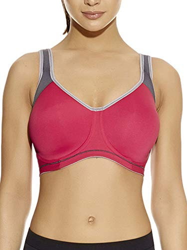 Freya Women's Sonic Underwired Moulded Spacer sports bras, Hot Crimson, 30 FF UK