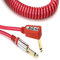 VOX VCC090RD 29.5-Feet Vintage Coiled Right Angle Stereo Guitar Instrument Cable, Red (japan import)