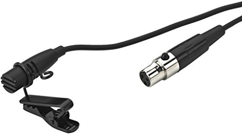 MONACOR ECM-402L Elektret-Krawattenmikrofon in Miniatur-Ausführung, Schwarz