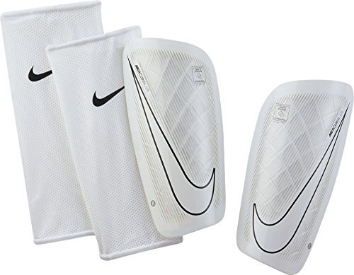 NIKE Herren Mercurial Lite Schienbeinschoner, weiß-schwarz, S