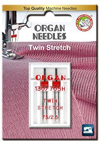 Organ Needles 5102056BL Maschinennadeln, Silber, 75/2.5 Größe, 2