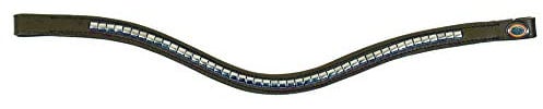 Hans Melzer Horse Equipment Stirnriemen Bredeneek, braun/messing, Vollblut