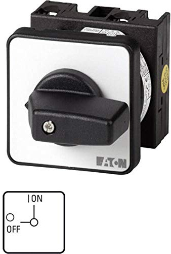 Eaton T0 Nockenschalter 20 A, 1, 3-phasig, 2-Stufen Handkipphebel Schraube, 90 °-Wurfwinkel
