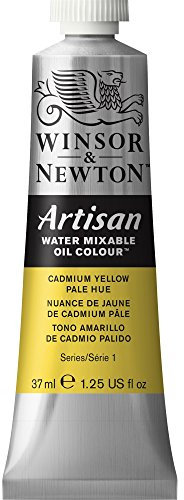 Winsor & Newton Huile Diluable à l’eau Artisan - Couleurs à l'huile Pour les Arts Plastiques - Sans Solvants, Se Diluer à l’eau, Tube de 37ML, Couleur Nuance de Jaune de Cadmium Pâle