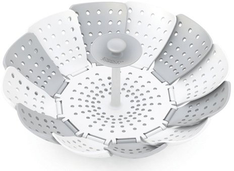 Joseph Joseph - Vaporera Lotus, Color Blanco/Gris