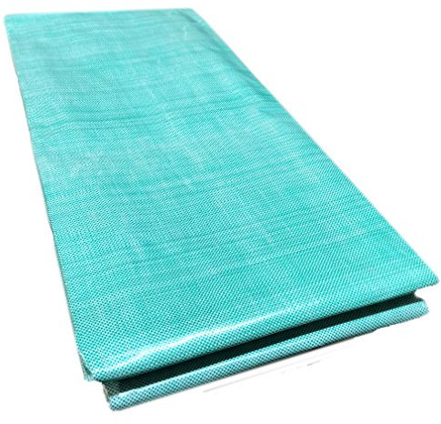 Aquagart Abdeckplane Gewebeplane 6x8m wasserdicht 220g I 48qm Gewebe-Plane mit Ösen grün- weiß I Gartenplane Bootsplane