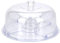 EH Excellent Houseware 6 in 1 Multi-Function Plastic Cake Stand with Dome Lid Dip Platter, Punch Bowl, Salad Bowl, Chip & Dip Server, Serving Stand, Food Dome