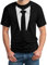 Gedruckter Anzug/Legendäre Stinson Krawatte Barney - Tuxedo Kostüm Party Schwarz Medium T-Shirt