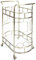 Silverwood Sinclair Barwagen mit 2 Etagen, Metall und Glas, Antik-Gold