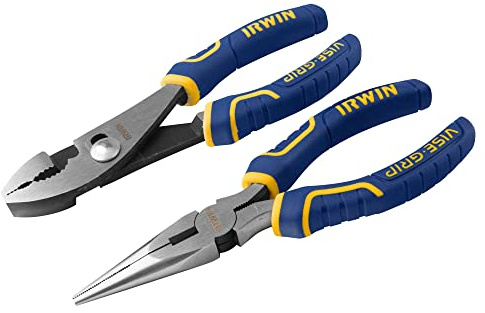 IRWIN VISE-GRIP Pliers Set, 2-Piece (2078702), Blue