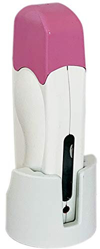 EpilWax Wax Heater for 100 ml Roll-Ons with Base - Wax Warmer Device for Melting Refill Cartridges (Single, Pink)