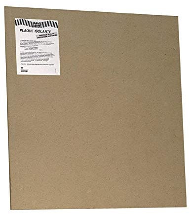 plaque d'isolation thermique et protection au feu - 1000 mm x 1000 mm - epaisseur 5 mm - geb