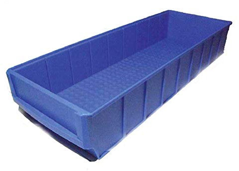 sopo a-z Industriebox 500x183x81mm blau Stapelboxen Lagerbehälter Kunststoffkisten Stapelbox Stapelkästen Stapelkasten