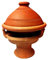 Marokkanische Tajine Tuareg 30cm inkl Stövchen