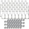 gouveo Juego de 48 botellas de vidrio Mina de 50 ml con tapón de rosca plateado - mini botella de 0,05 l para rellenar - botellas de vidrio para licor, aceite o para manualidades (MFM050S)